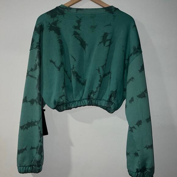 Alphalete crop tie dye sweatshirt size med nwot - Picture 5 of 5